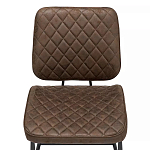 Стул с темно-коричневой обивкой из экокожи Benderson варинант исполнения - 5 | Loft Concept в Санкт-петербурге