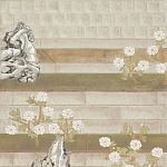 Обои ручная роспись The Art of Learning and Steps for the Flowers by Teo Yang Original colourway on Icefield India tea paper варинант исполнения - 1 | Loft Concept в Санкт-петербурге