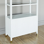 Стеллаж со стеклянными полками Elsa Dreams White варинант исполнения - 7 | Loft Concept в Санкт-петербурге