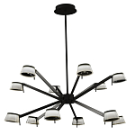 Люстра черного цвета на штанге Noir Supernova варинант исполнения - 2 | Loft Concept в Санкт-петербурге