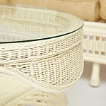 Комплект уличной мебели из ротанга Clara белый варинант исполнения - 12 | Loft Concept в Санкт-петербурге