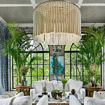 Люстра белая плетеная с кисточками Boho Tassel Chandelier варинант исполнения - 3 | Loft Concept в Санкт-петербурге