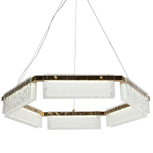 Светодиодная люстра с рельефным стеклом ICE GLASS 70