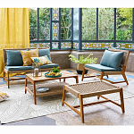 Садовый 2-х местный диван с каркасом из акации Green варинант исполнения - 5 | Loft Concept в Санкт-петербурге