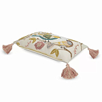 Чехол на подушку с кисточками и вышивкой птиц Ethnic mix Birds Rect варинант исполнения - 1 | Loft Concept в Санкт-петербурге