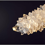 Люстра линейная светодиодная из необработанных кристаллов Mountain Comet варинант исполнения - 2 | Loft Concept в Санкт-петербурге