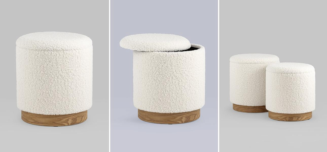 Пуф Bridie Pouf с ящиком - Loft-Concept в Санкт-петербурге