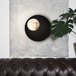 Бра с овальным основанием золотого цвета  и плафоном из алебастра Shaw Lighting варинант исполнения - 4 | Loft Concept в Санкт-петербурге