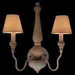 Бра с двумя конусовидными тканевыми абажурами Neighborhood варинант исполнения - 2 | Loft Concept в Санкт-петербурге