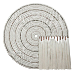 Художественный Гобелен Макраме White Disk Harmony варинант исполнения - 4 | Loft Concept в Санкт-петербурге