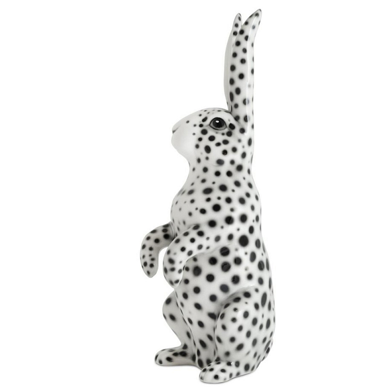 Статуэтка Rabbit Up Without Collar Белый Черный Статуэтка Rabbit Up Without Collar Белый Черный в Санкт-петербурге | Loft Concept