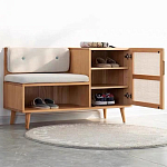 Комод с мягким  сиденьем и нишей для хранения обуви Manual Dresser варинант исполнения - 1 | Loft Concept в Санкт-петербурге