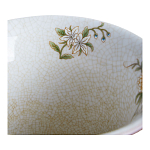 Ваза из голубого фарфора с бронзовыми элементами Blue Garden варинант исполнения - 3 | Loft Concept в Санкт-петербурге