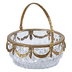 Корзиночка из прозрачного стекла с бронзовой ручкой Eden Garden варинант исполнения - 1 | Loft Concept в Санкт-петербурге