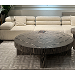 Столик журнальный круглый с полосатым узором Zebroids варинант исполнения - 5 | Loft Concept в Санкт-петербурге