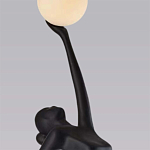 Торшер черная статуэтка Девушка Girl Carries Light Balls варинант исполнения - 1 | Loft Concept в Санкт-петербурге