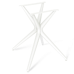 Стол обеденный с круглой столешницей из керамики на четырех белых ножках Sand Ceramics варинант исполнения - 5 | Loft Concept в Санкт-петербурге