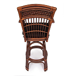 Барный стул из ротанга Eloise коричневый варинант исполнения - 4 | Loft Concept в Санкт-петербурге