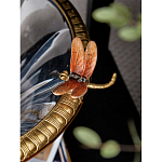 Чаша из прозрачного стекла с бронзовым рельефным ободком Eden Garden варинант исполнения - 6 | Loft Concept в Санкт-петербурге