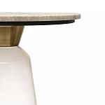 Кофейный столик с прозрачным основанием и столешницей с мраморным узором Transparent Base варинант исполнения - 2 | Loft Concept в Санкт-петербурге