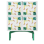 Тумба  с рисунком ShortT Pina Colada Green варинант исполнения - 1 | Loft Concept в Санкт-петербурге