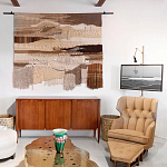 Тканый вручную монументальный настенный гобелен Earth Flow варинант исполнения - 4 | Loft Concept в Санкт-петербурге