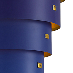 Подвесной светильник фигурный синий из 4-х широких колец Alternating Rings варинант исполнения - 2 | Loft Concept в Санкт-петербурге