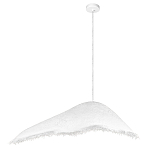 Подвесной светильник с асимметричным волнообразным абажуром и фактурной бахромой по краю Tactile Line варинант исполнения - 12 | Loft Concept в Санкт-петербурге