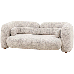 Дизайнерский двухместный диван с мягкими спинкой и подлокотниками бежевый Madelaine Sofa Beige варинант исполнения - 3 | Loft Concept в Санкт-петербурге