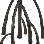 Торшер с цилиндрическим абажуром на каркасе в виде корня растения Curling Light варинант исполнения - 3 | Loft Concept в Санкт-петербурге