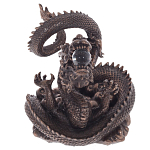 Декоративная статуэтка Дракон Fuzanglong Dragon Dark Bronze Statuette варинант исполнения - 2 | Loft Concept в Санкт-петербурге