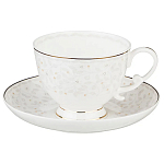 Чайная пара белого цвета из фарфора 250 мл Floral Charm варинант исполнения - 1 | Loft Concept в Санкт-петербурге