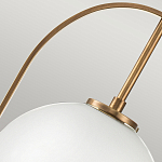 Подвесной светильник с белым плафоном в форме шара в арочной подвеске Hinkley варинант исполнения - 17 | Loft Concept в Санкт-петербурге