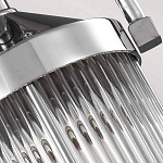 Подвесной светильник цвета хром с рифленым стеклянным цилиндрическим плафоном в современном стиле Feiss варинант исполнения - 5 | Loft Concept в Санкт-петербурге