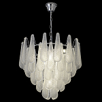 Люстра с подвесками из рифленного стекла в форме капель Textured Glass Chandelier варинант исполнения - 16 | Loft Concept в Санкт-петербурге