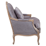 Кресло Ava Classical Armchair brown and grey velour варинант исполнения - 2 | Loft Concept в Санкт-петербурге