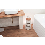 Керамический столик с деревянной столешницей "Пешка" варинант исполнения - 2 | Loft Concept в Санкт-петербурге