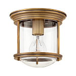 Потолочный светильник для ванных комнат с цилиндрическим стеклянным плафоном и одной лампой Hinkley варинант исполнения - 5 | Loft Concept в Санкт-петербурге