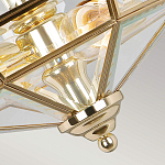 Потолочный светильник шестигранной формы с прозрачными стеклянным плафоном Elstead Lighting варинант исполнения - 11 | Loft Concept в Санкт-петербурге