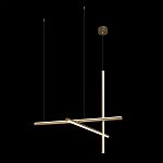 Люстра с 3-мя  пересекающимися цилиндрическими плафонами на тонких тросах Trumpet tube варинант исполнения - 3 | Loft Concept в Санкт-петербурге