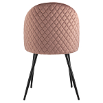 Мягкий стул в велюре пыльно-розового цвета Miruna Chair варинант исполнения - 3 | Loft Concept в Санкт-петербурге