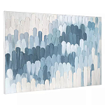 Панно декоративное с ручной росписью Blue Strokes варинант исполнения - 1 | Loft Concept в Санкт-петербурге
