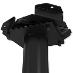 Барный стул вращающийся со спинкой и подлокотниками Douglas Rhombus Черный Велюр варинант исполнения - 7 | Loft Concept в Санкт-петербурге