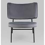 Мини-кресло District Lounge велюр серый варинант исполнения - 4 | Loft Concept в Санкт-петербурге