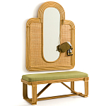 Скамья из ротанга с подушкой Mattia Rattan Bench варинант исполнения - 5 | Loft Concept в Санкт-петербурге