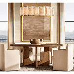 Люстра круглая Д110 см с абажуром из прямоугольных панелей Calling to Shine варинант исполнения - 2 | Loft Concept в Санкт-петербурге