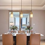 Подвесной светильник светодиодный с цилиндрическим плафоном Stone Helios варинант исполнения - 1 | Loft Concept в Санкт-петербурге