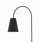 Торшер с изогнутым корпусом на бетонном основании Black Portland варинант исполнения - 1 | Loft Concept в Санкт-петербурге