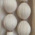 Панно на стену из хлопковых нитей White Morse Wall Hanging  варинант исполнения - 3 | Loft Concept в Санкт-петербурге