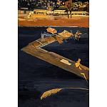 Кофейный стол с японским пейзажем Bohemia coffee table  варинант исполнения - 5 | Loft Concept в Санкт-петербурге